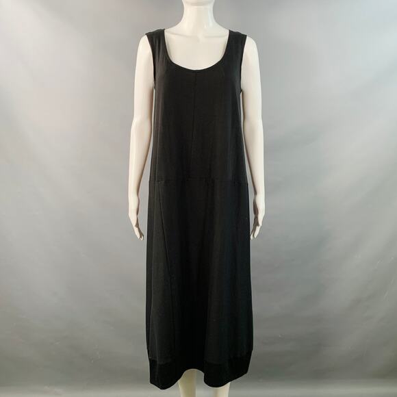 COMME des GARCONS Vintage 1992 Size M Black Cotton Tank Dress - Picture 1 of 5
